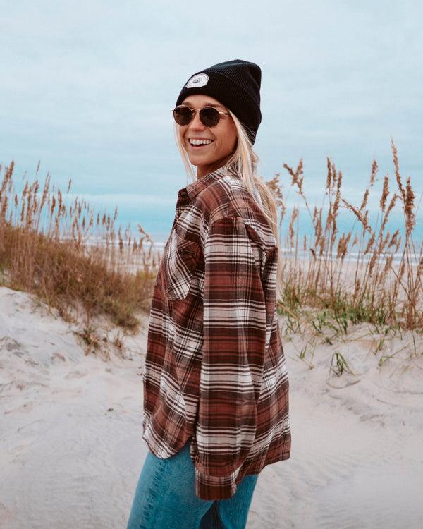 Salty Crew Shore Break Flannel - Rustic Red