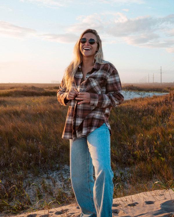 Salty Crew Shore Break Flannel - Rustic Red