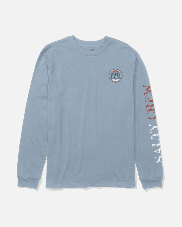 Salty Crew Simple Fade Long Sleeve Tee - Blue Fog
