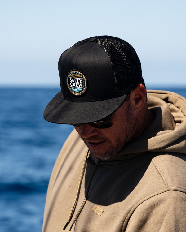 Salty Crew Simple Fade Trucker - Black