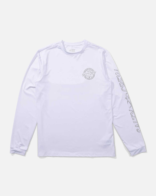 Salty Crew Skewed Long Sleeve Sunshirt - White