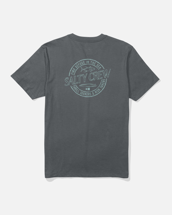 salty crew Skewed Tee - Charcoal