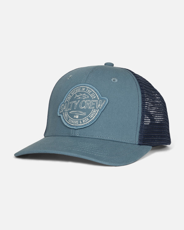 salty crew Skewed Trucker Hat - Pilot Blue