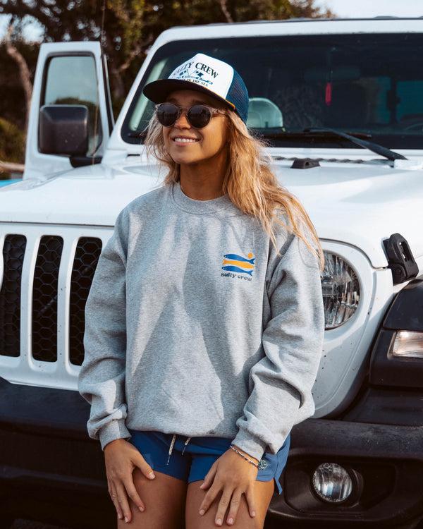 salty crew Small Bite Crew - Athletic Heather