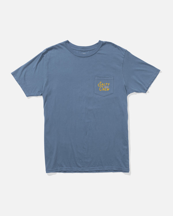 Salty Crew Splice Vintage Pocket Tee - Slate