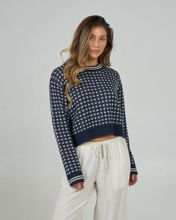 salty crew Starlight Sweater - Dark Navy