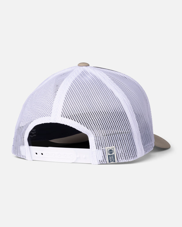 Salty Crew Steadfast Retro Trucker Hat - Grey Tan