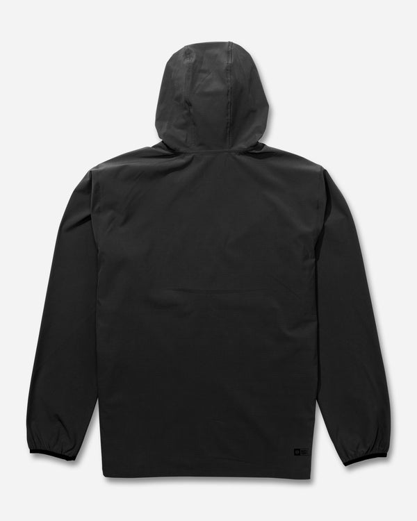 Salty Crew Stowaway Windbreaker Jacket - Black Marle