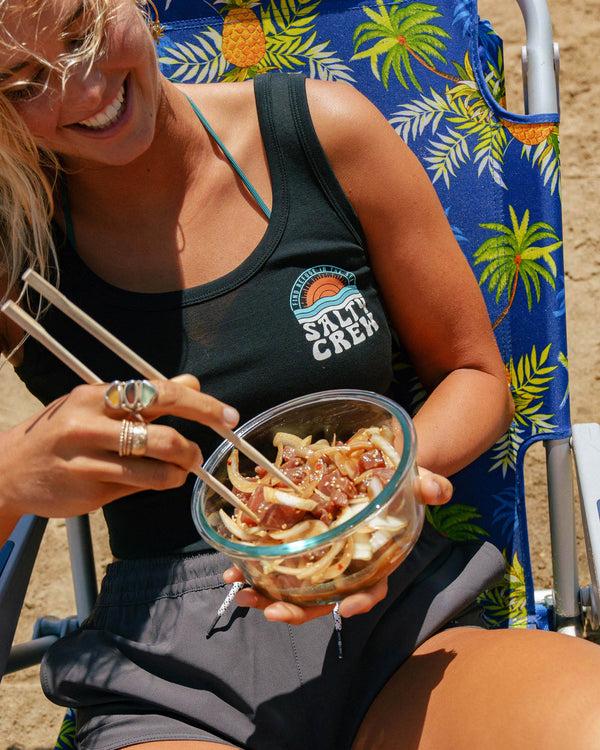 salty crew Sundown Tank - Black