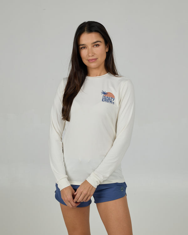 Salty Crew Sunrise Long Sleeve Sunshirt - Off White