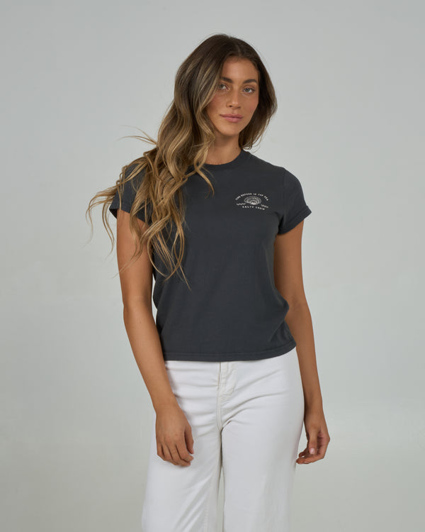 Salty Crew Sunrise Shell Modern Tee - Charcoal