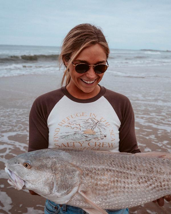 salty crew Surf Club Long Sleeve - Espresso