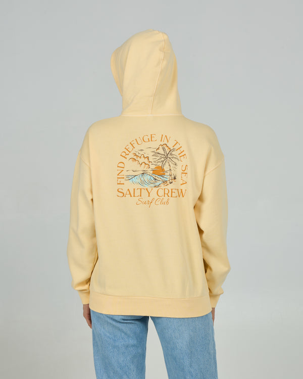 salty crew Surf Club Zip Hoodie - Butter Cream