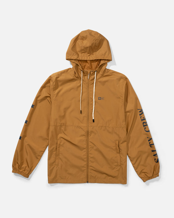 salty crew Surface Windbreaker Jacket - Bone Brown