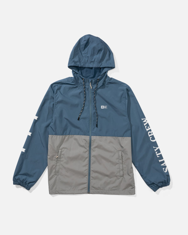 salty crew Surface Windbreaker Jacket - Channel Blue