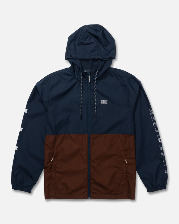 salty crew Surface Windbreaker Jacket - Friar Brown