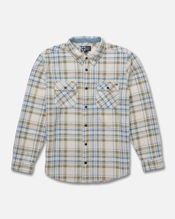 salty crew Swellter Polar Shirt - Birch