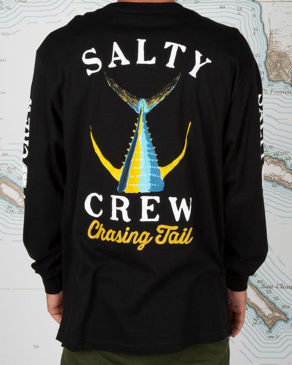 salty crew Tailed Classic Long Sleeve Tee - Black