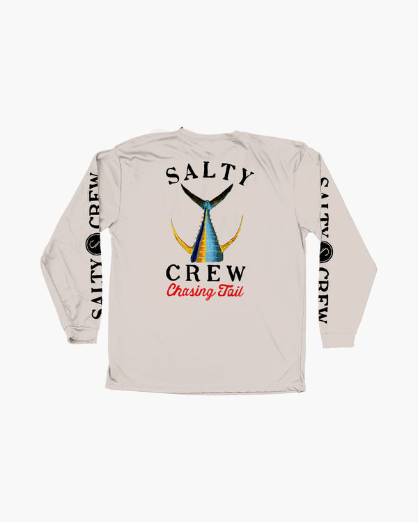 salty crew Tailed Long Sleeve Sunshirt - White