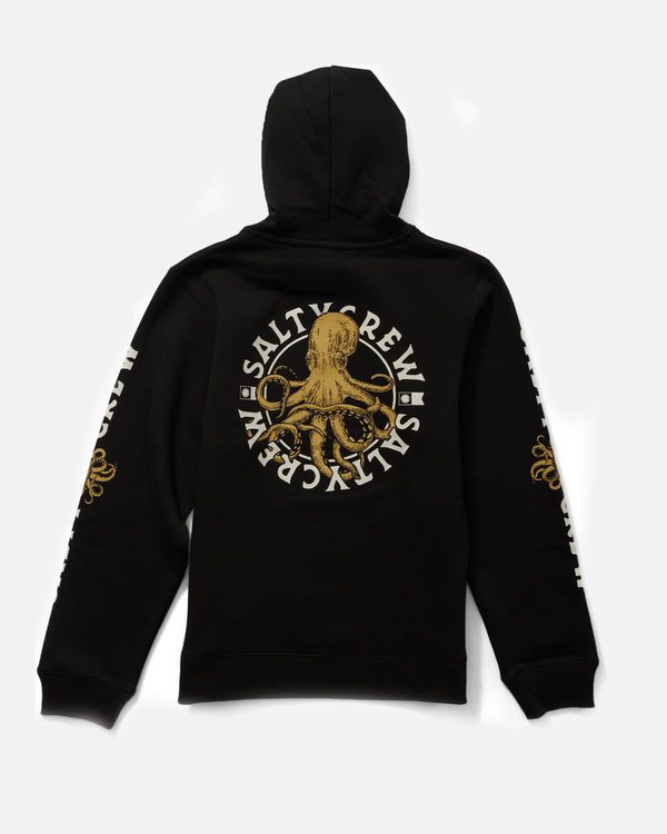 salty crew Tentacles Boys Fleece Hoodie - Black