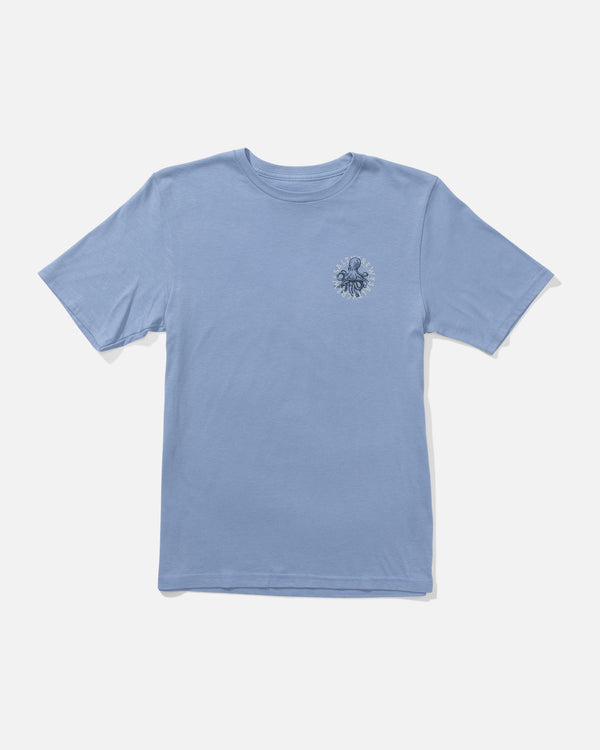Salty Crew Tentacles Boys Tee - Marine Blue