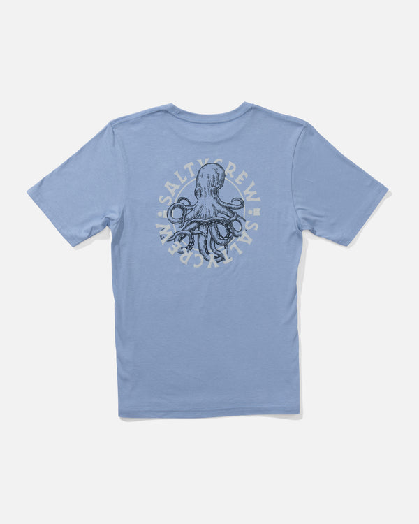 salty crew Tentacles Boys Tee - Marine Blue