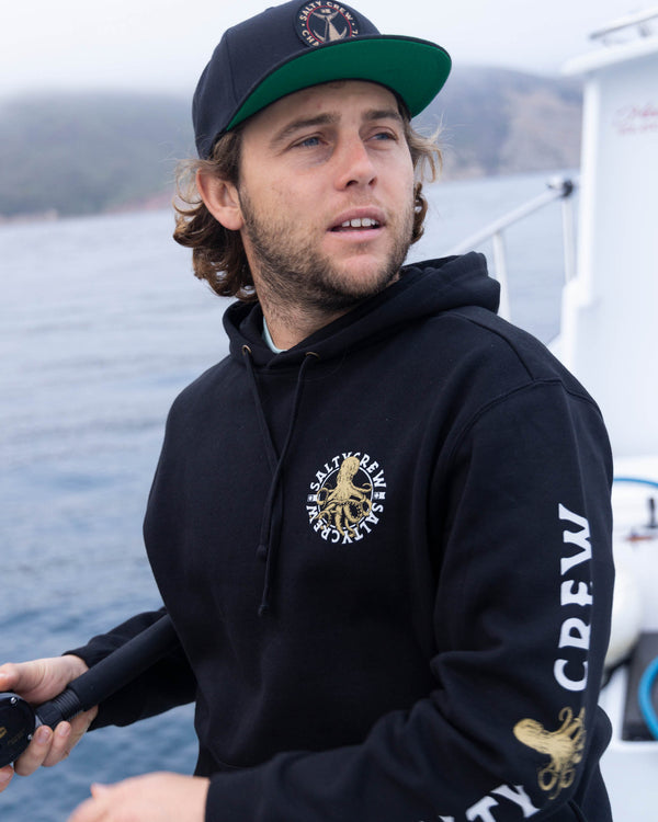 Salty Crew Tentacles Fleece Hoodie - Black