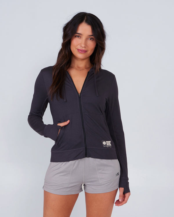 salty crew Thrill Seekers Zip Hoodie - Black