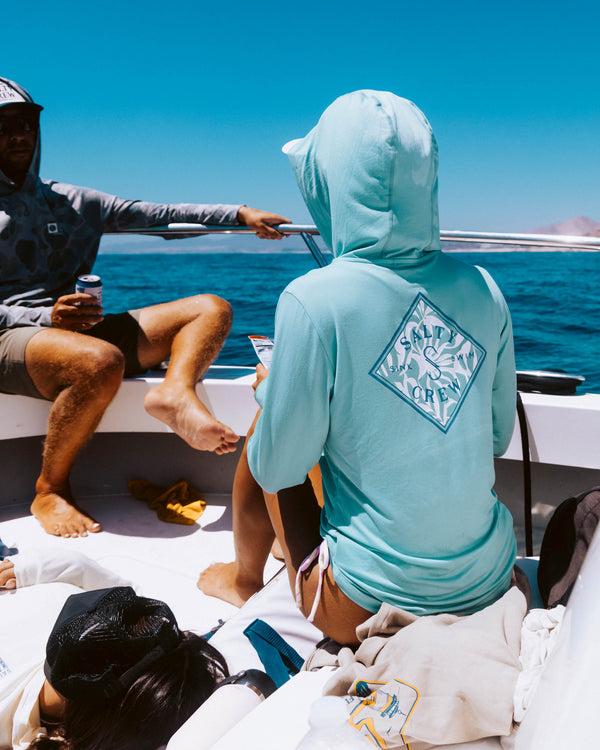 Salty Crew Tippet Fill Sunshirt Hoodie - Oasis