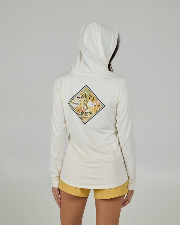 Salty Crew Tippet Fill Sunshirt Hoodie - Off White