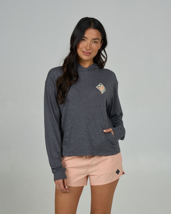 Salty Crew Tippet Fill Tech Hoody - Charcoal