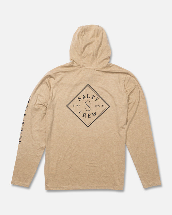 Salty Crew Tippet Pocket UV Hoodie - Khaki