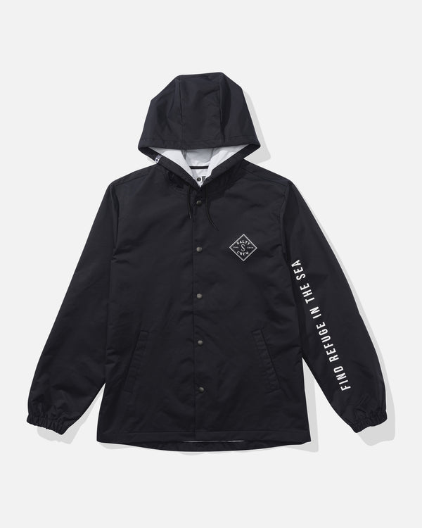 salty crew Tippet Snap Jacket - Black
