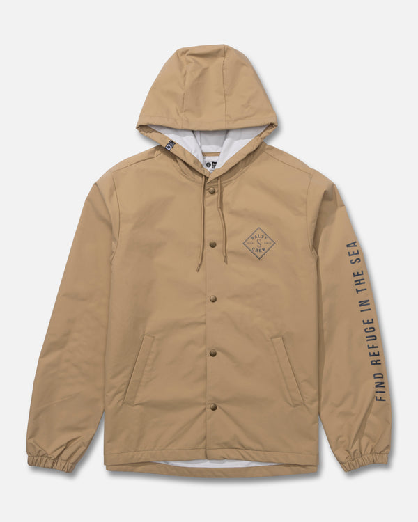 salty crew Tippet Snap Jacket - Khaki