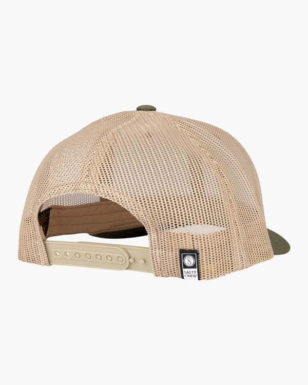 Salty Crew Toads Retro Trucker Hat - Moss/Khaki