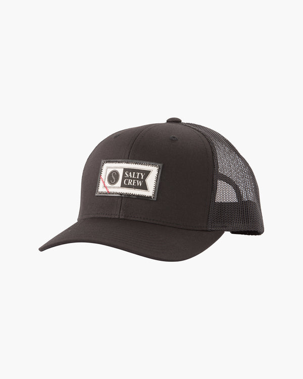 salty crew Topstitch Retro Trucker - Black