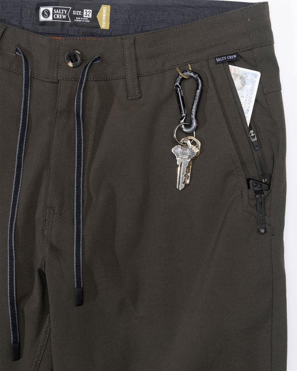 Salty Crew Transom Tech Pants - Deep Forest