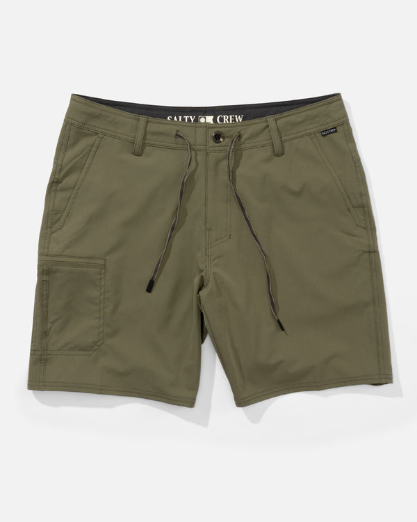 salty crew Transom Tech Short - Dusty Olive