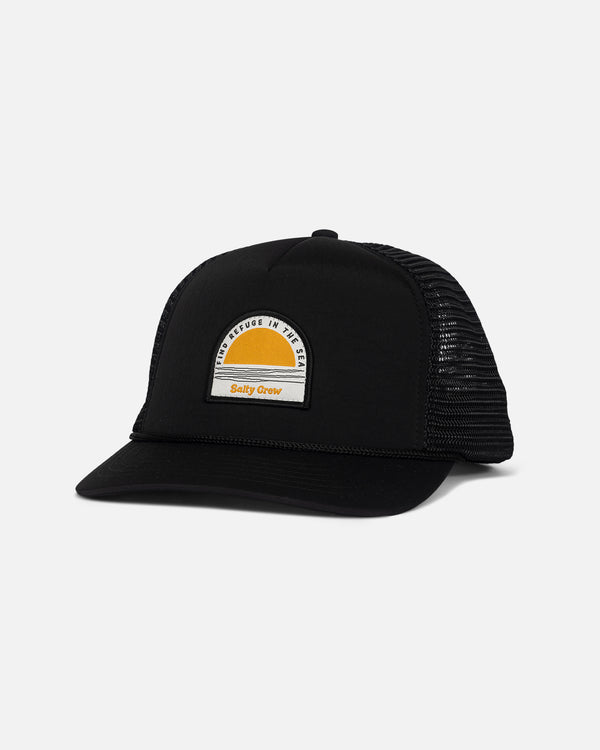 salty crew Trophy Foamy Trucker - Black