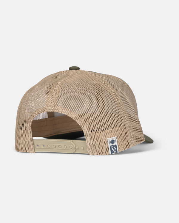 Salty Crew Ulua Retro Trucker Hat - Moss/Khaki