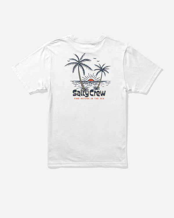 salty crew Viewpoint Boys Tee - White