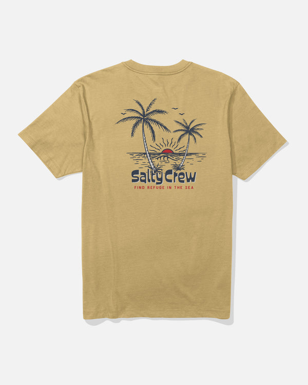 salty crew Viewpoint Tee - Mineral Yellow