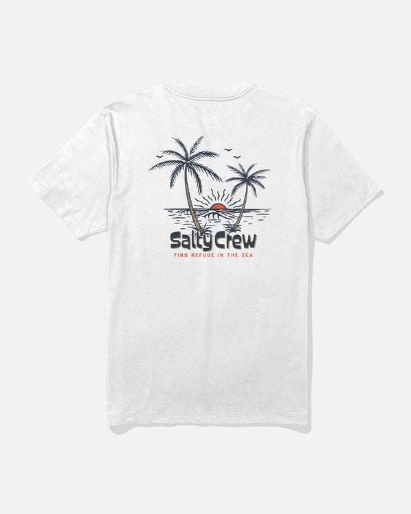 salty crew Viewpoint Tee - White
