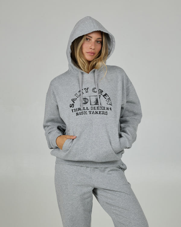 Salty Crew Water World Hoodie - Athletic Heather