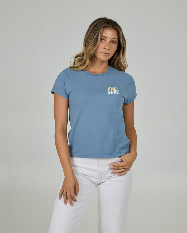 Salty Crew West Bound Modern Tee - Dusty Blue