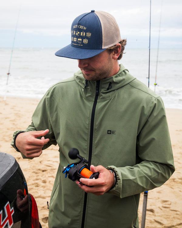 Salty Crew Stowaway Windbreaker Jacket - Four Leaf Clover