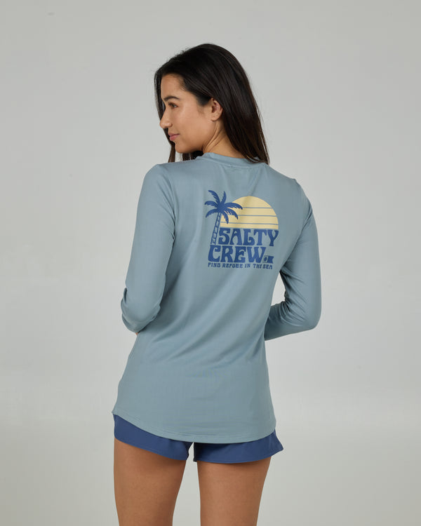 salty crew Sunrise Long Sleeve Sunshirt - Stormy Grey
