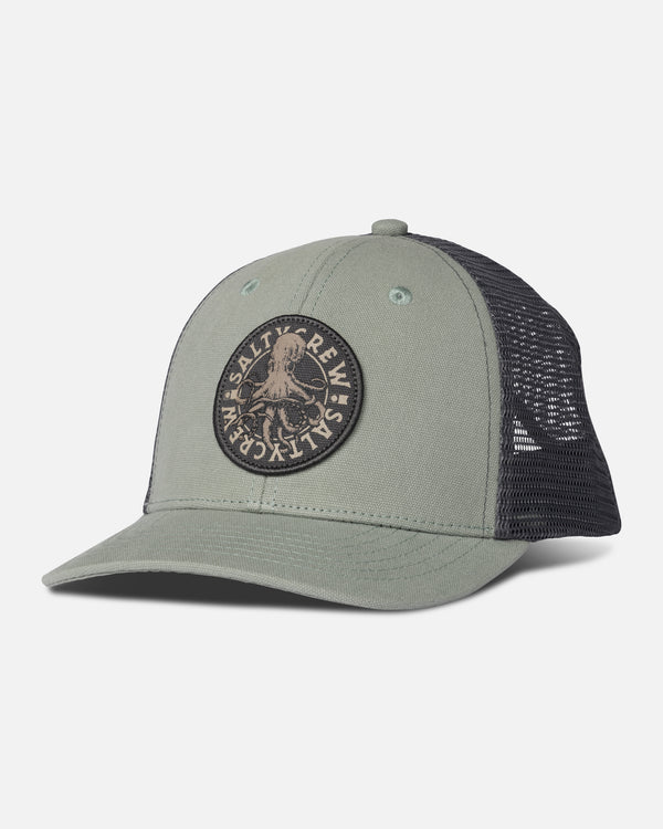 salty crew Tentacles Boys Retro Trucker Hat - Mackerel