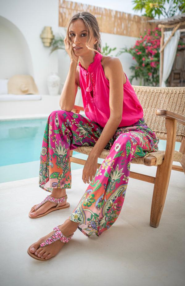 Salty Skin Adelaide Blouse Pink