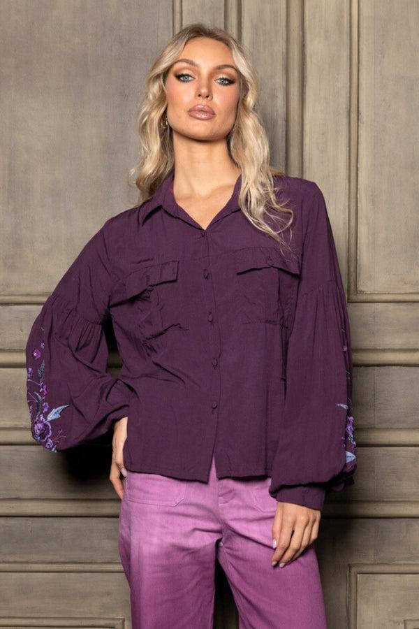 Salty Skin Bluse Blooming Shine